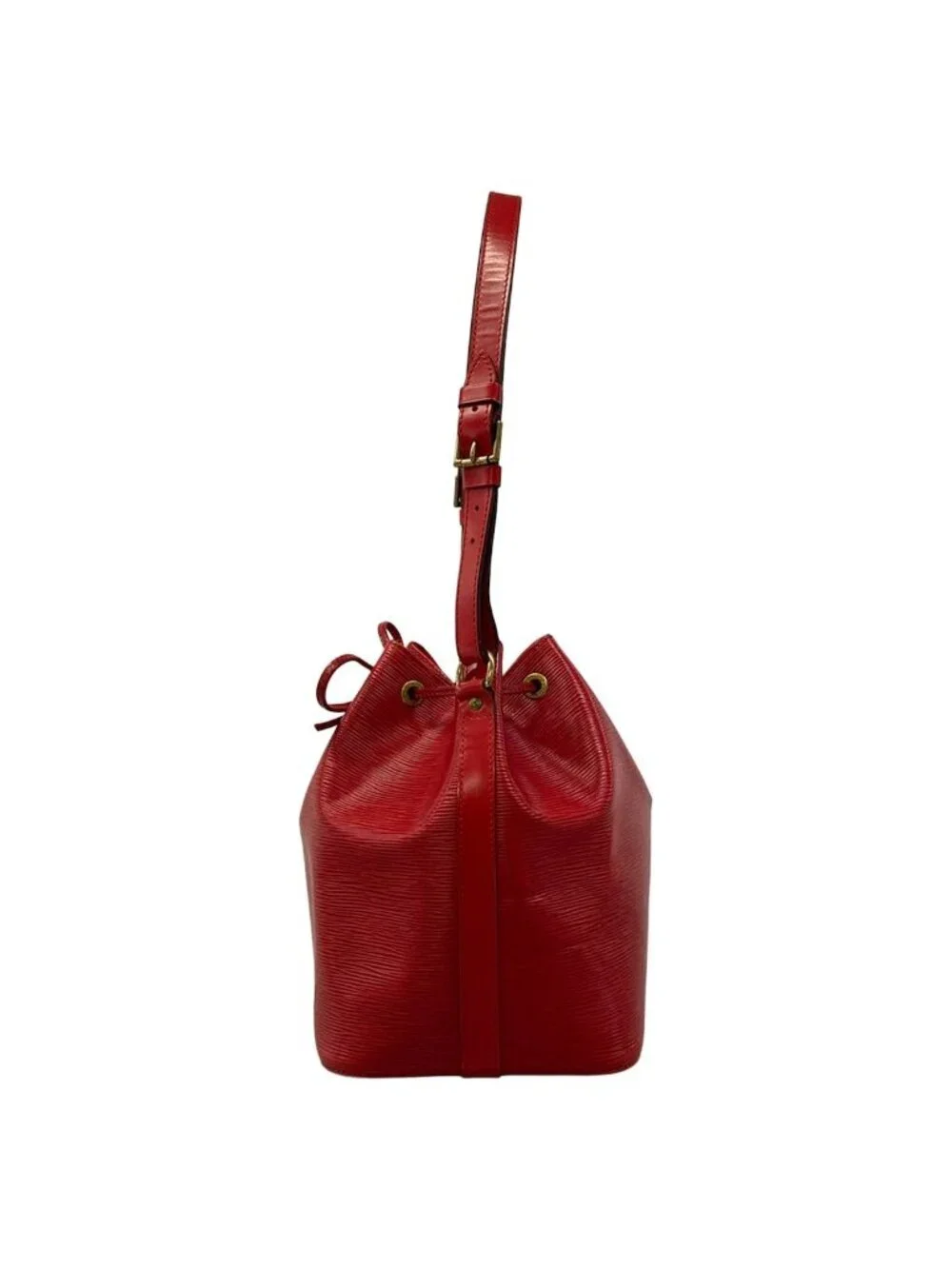 Louis Vuitton Shoulder Bag Epi Petit Noe Castilian Red Leather